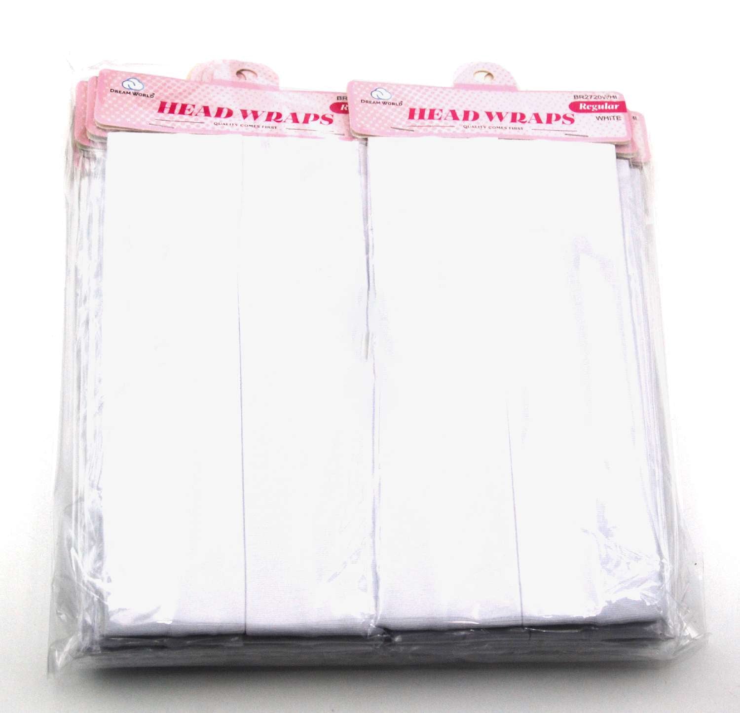 DREAM H/BAND PLAIN REGULAR 5CM 2PC WHITE