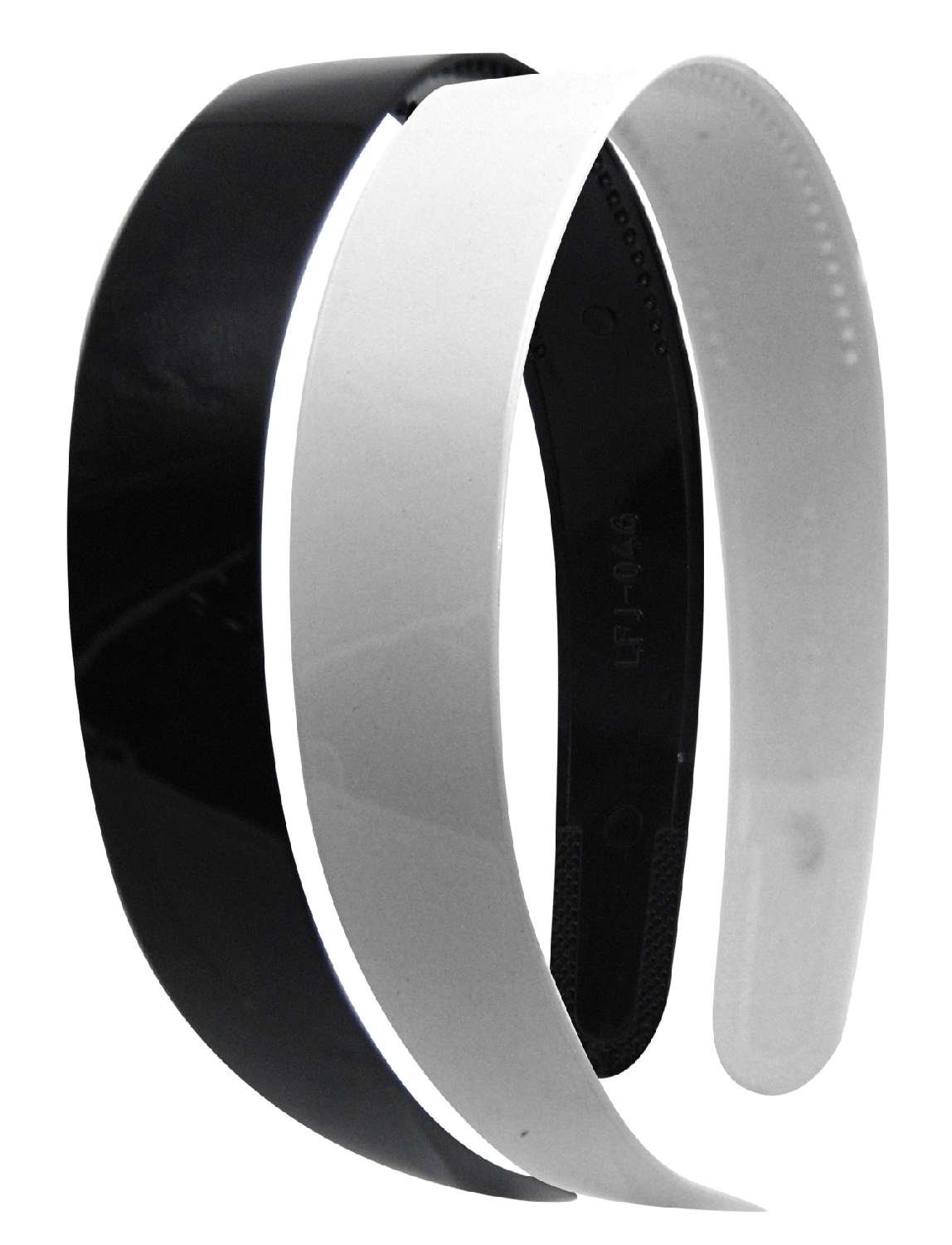 DREAM H/BAND PLASTIC MEDIUM 2.5CM BK / WH