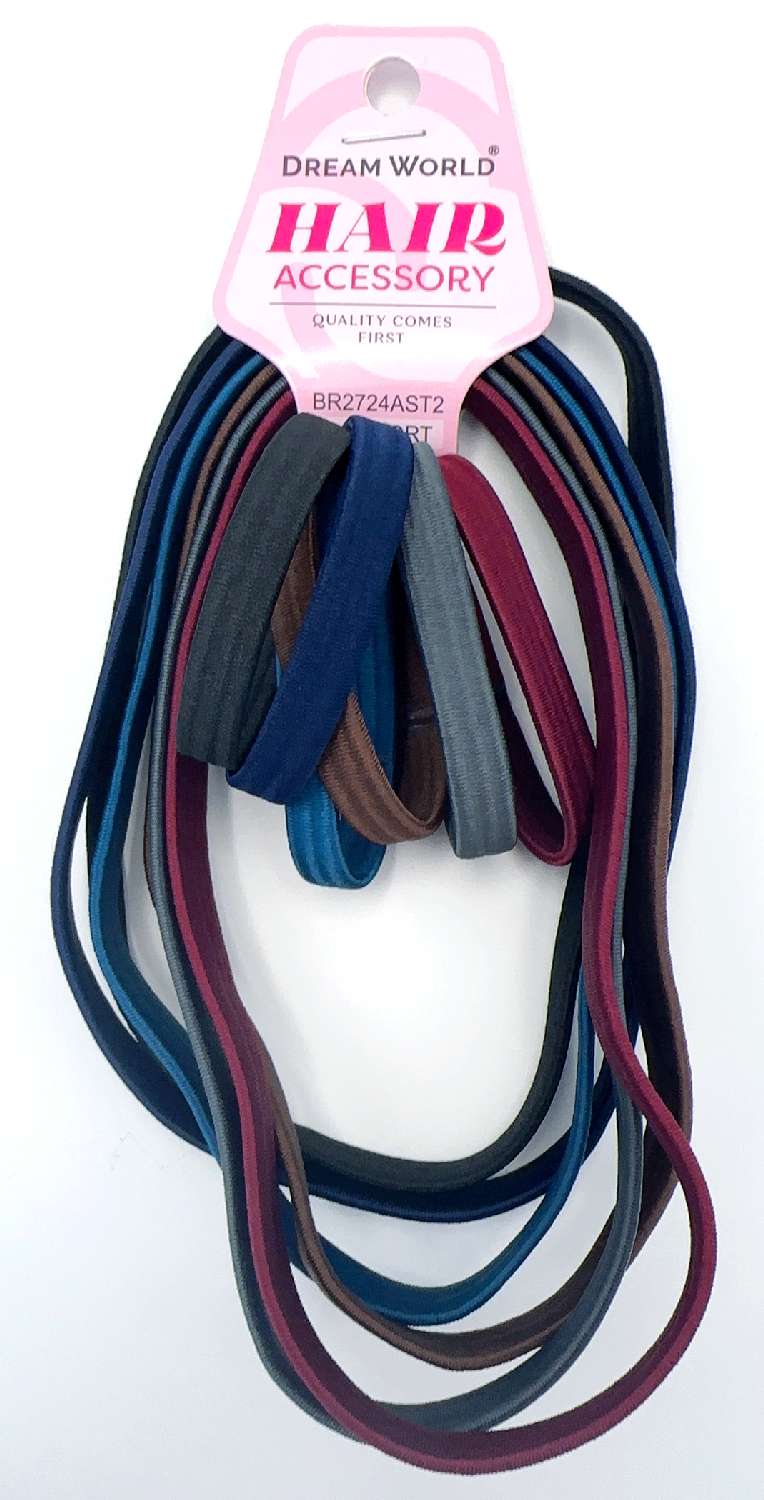 DREAM H/PONYTAIL HOLDER COMBO WIDE 6PC ASST 2