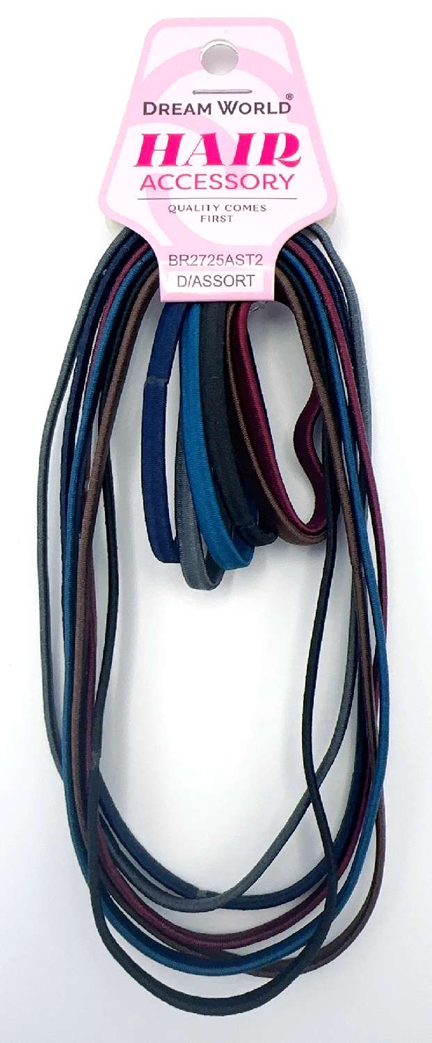 DREAM H/PONYTAIL HOLDER COMBO THIN 6PC ASST 2