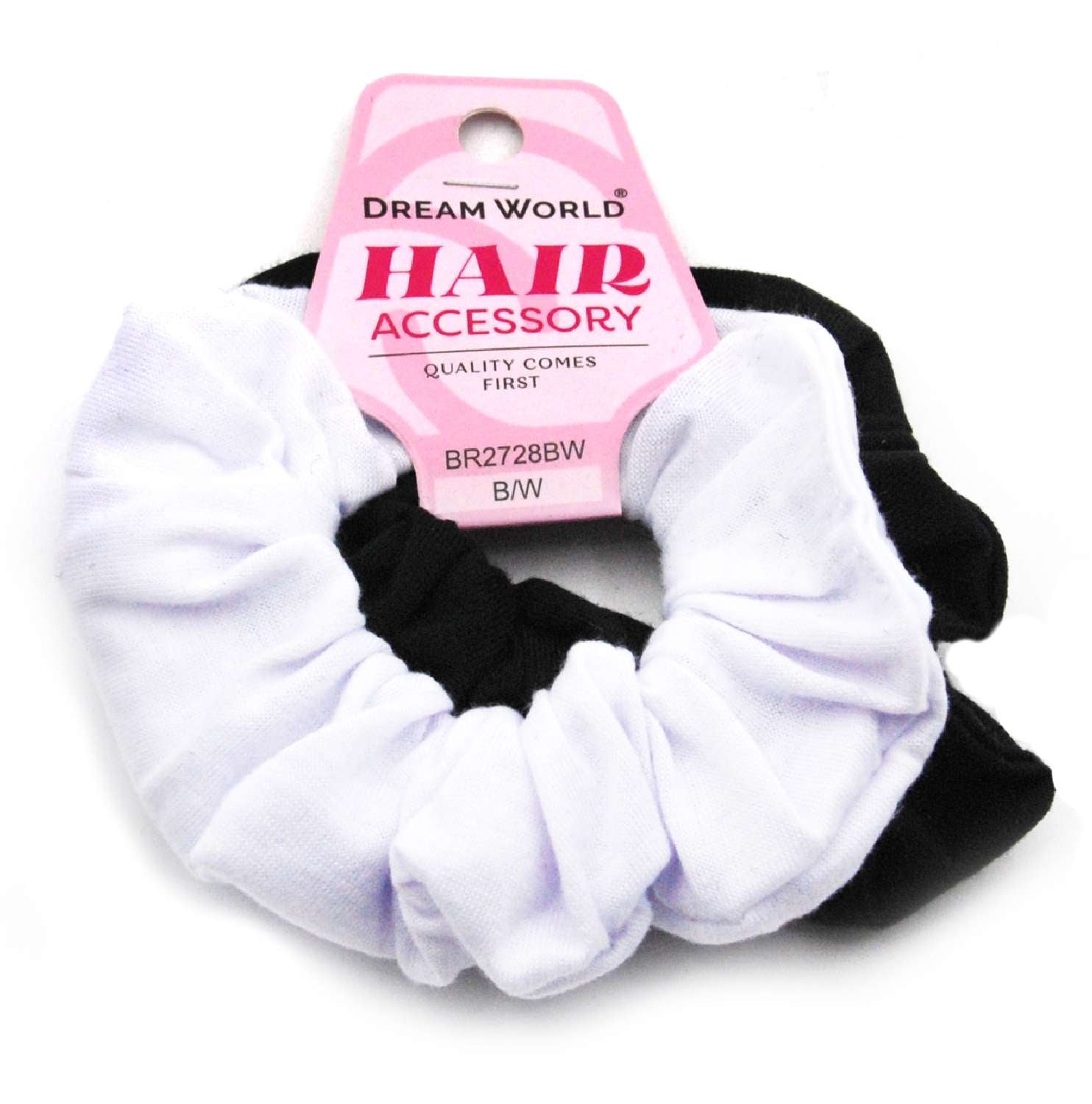 DREAM H/SCRUNCH 2PC BK/WH