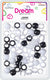 DREAM BEAD 18MM 52PC BK/WH/C
