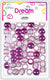 DREAM BEAD 18MM 52PC G/PINK