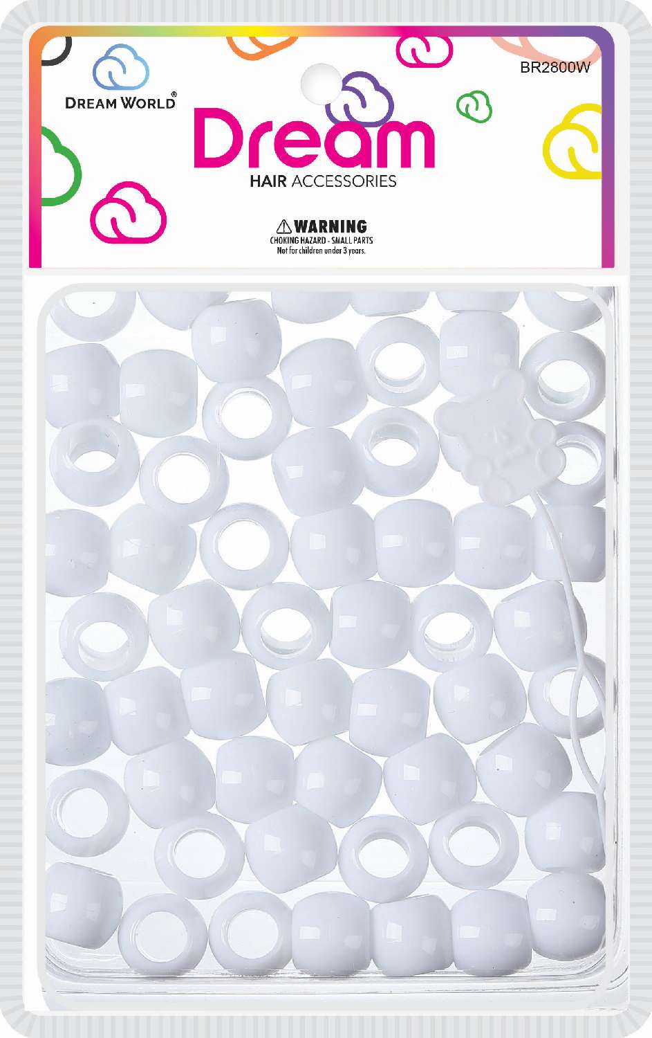 DREAM BEAD 18MM 52PC WHITE