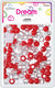 DREAM BEAD 14MM 120PC RD/CLEAR