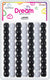 DREAM BEAD 16MM 62PC BK/WH