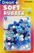 DREAM BEAD SOFT RUBBER BLUE ASSORTED