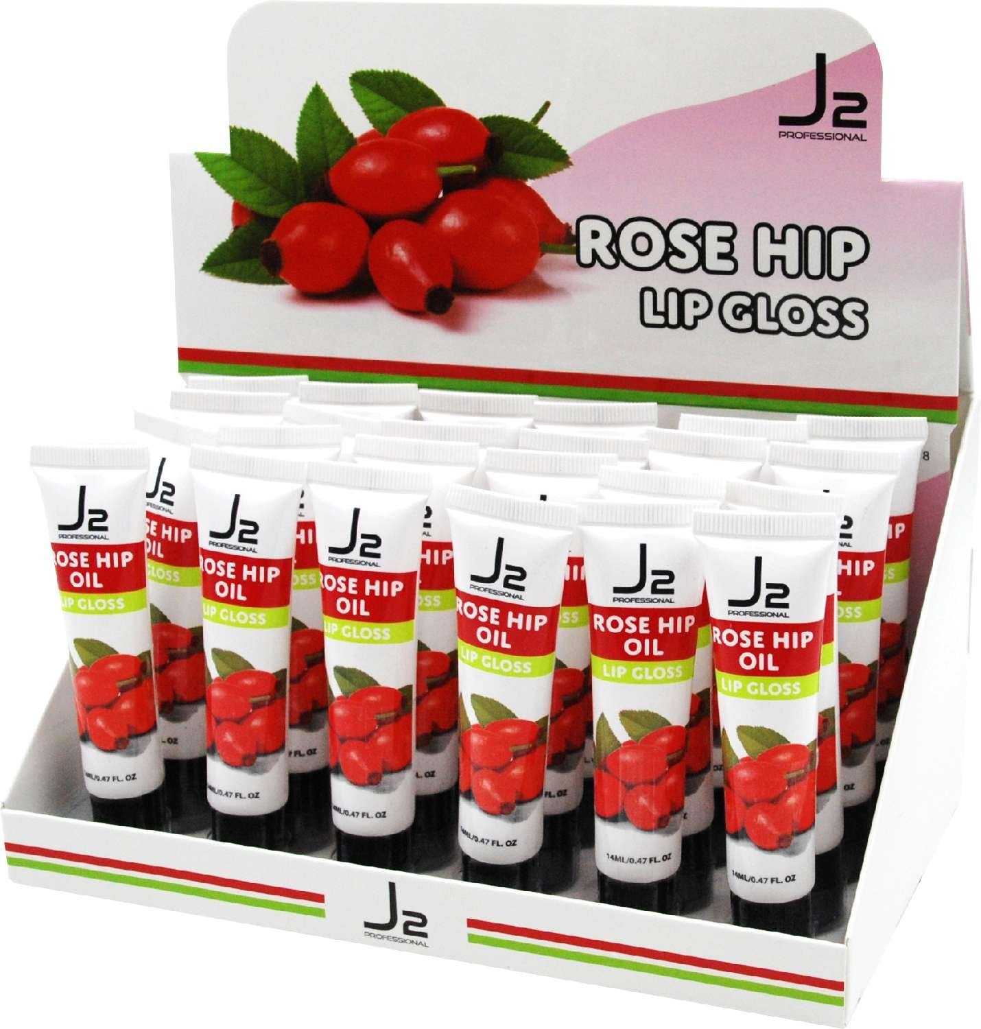 J2 C/LIP GLOSS ROSE HIP OIL 48 PS/DP