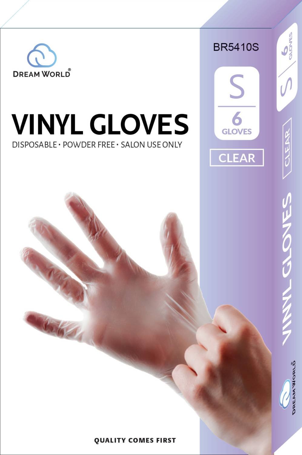 DREAM GLOVES VINYL 6PC/PK SMALL