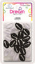 DREAM BEAD SHELL 20PC BK/WH