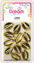 DREAM BEAD SHELL [JUMBO] 12PC GOLD