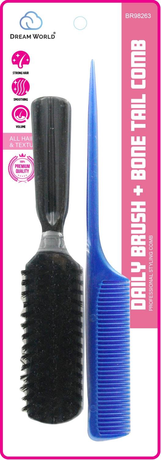 DREAM BRUSH AND COMB BONE TAIL