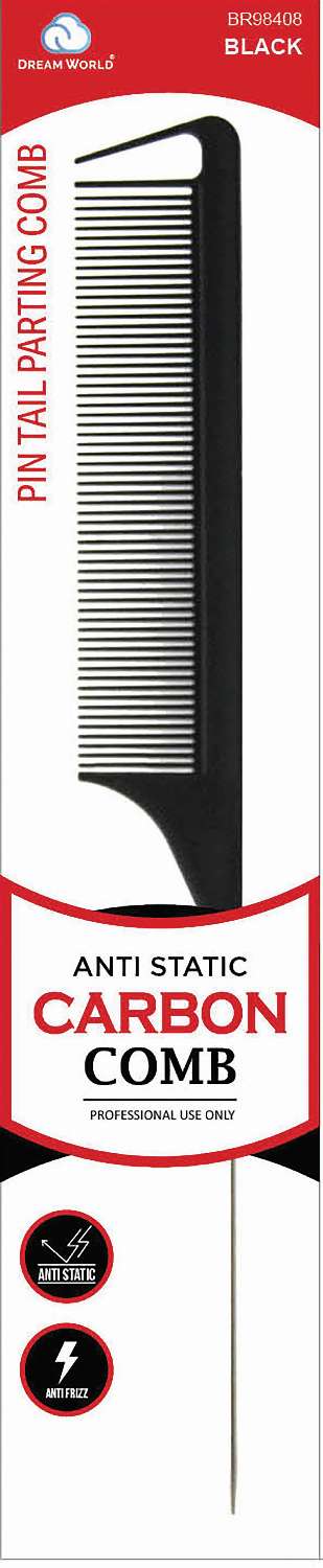 DREAM COMB CARBON PIN TAIL PARTING BLACK