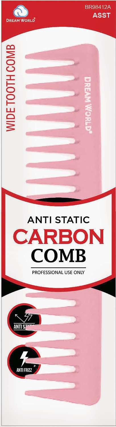 DREAM COMB CARBON WIDE TOOTH ASST