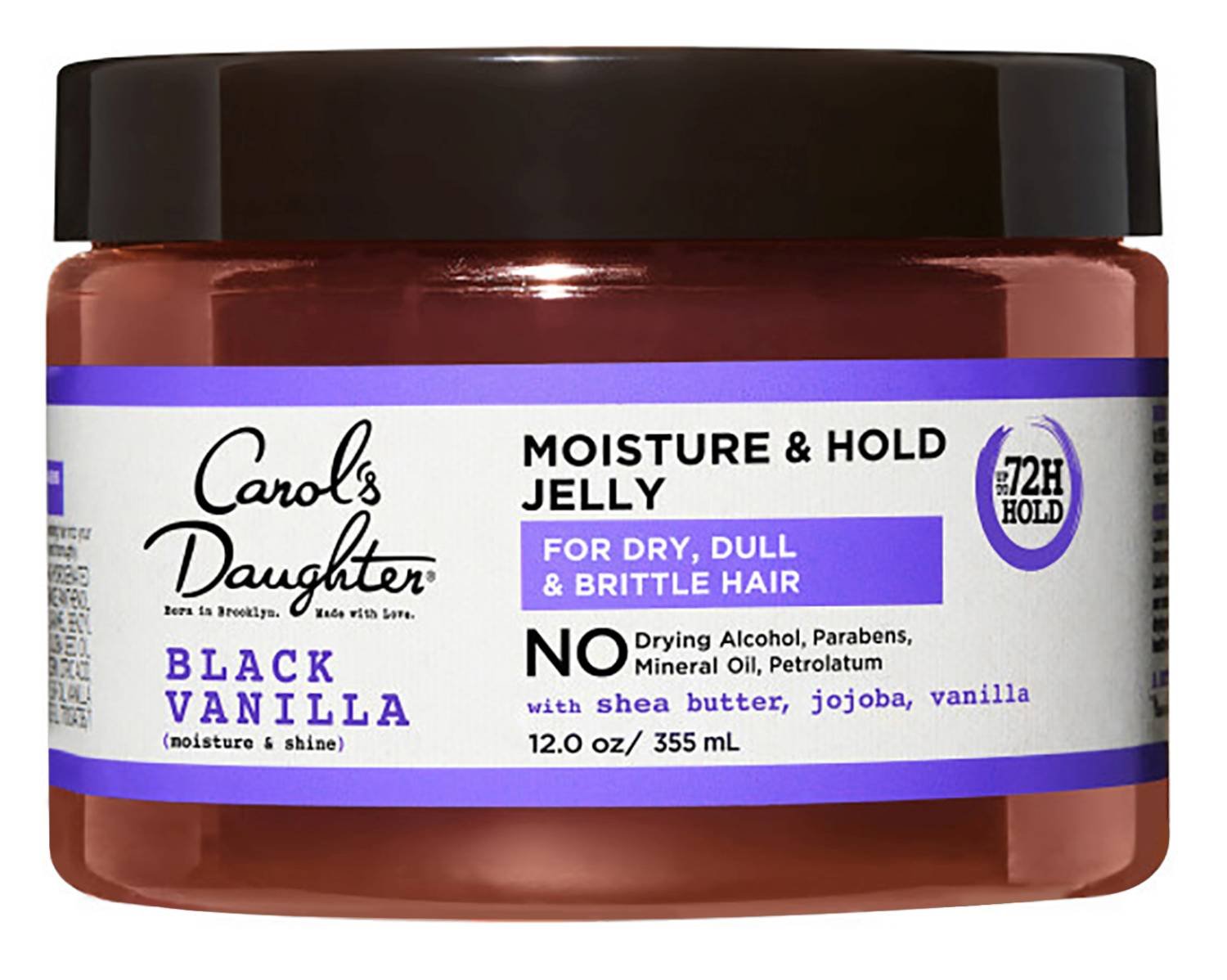 CAROLS BLK VAN MOISTURE & HOLD JELLY 12 OZ