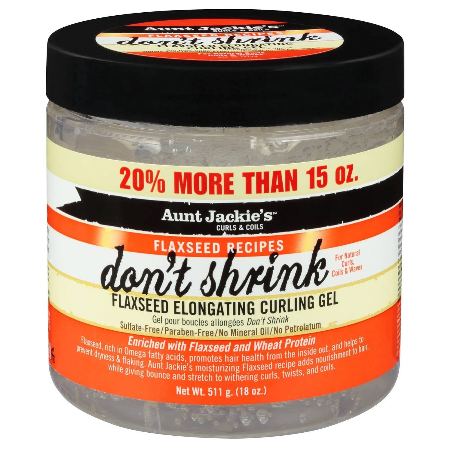 AUNT J FLAX DONT SHRINK GEL BONUS