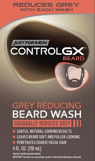 JFMEN CONTROL GX GREY REDUCE BEARD WASH 4 OZ