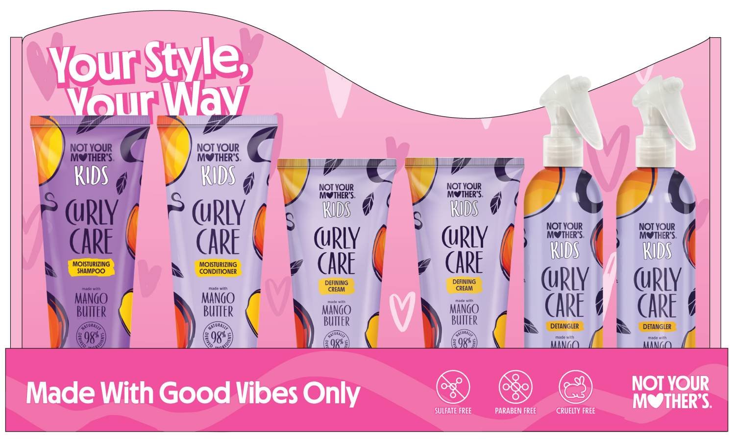 NYM KIDS CURLY CARE 24PCS DISPLAY