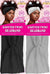 DREAM W-HEADBAND TWIST SOLID BK/WH