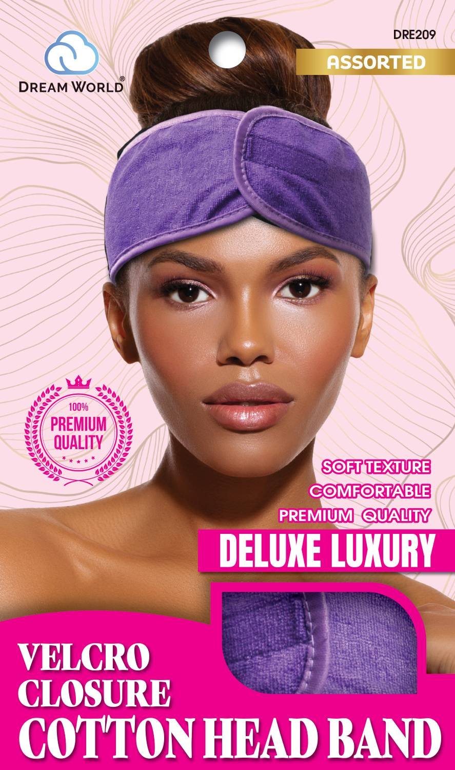 DREAM W-HEADBAND COTTON VELCRO