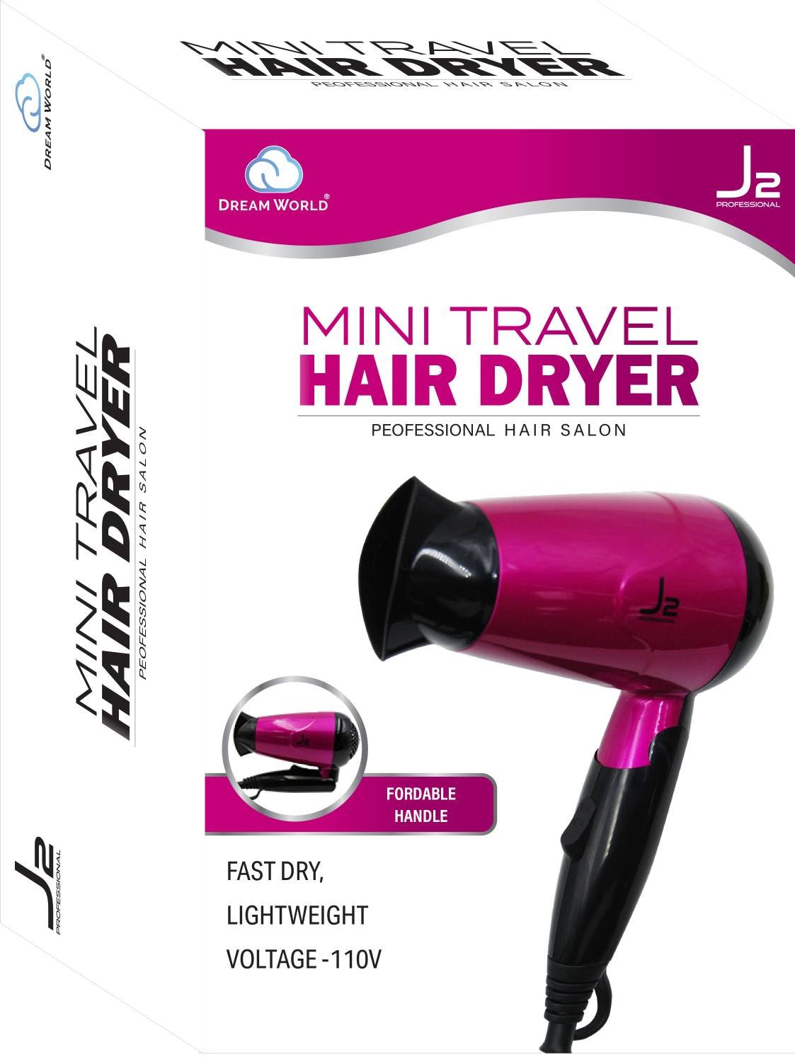 J2 H/T DRYER PINK