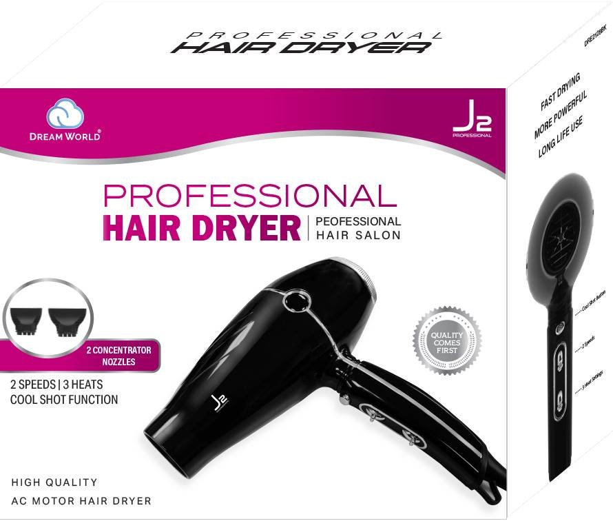 J2 H/T DRYER AC MOTOR BLACK