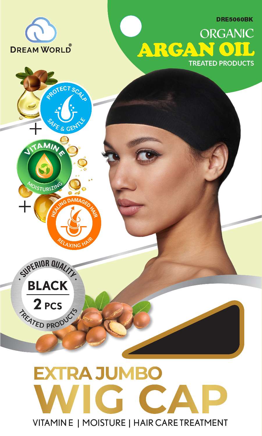 DREAM A/O WIG CAP 2PCS X-JUMBO