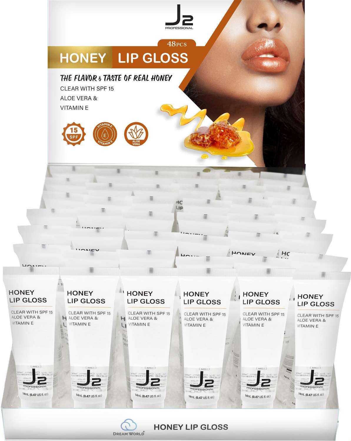 J2 C/L/G HONEY CLEAR 48PCS