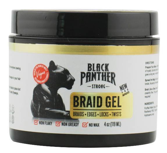 BLACK PANTHER BRAID GEL STRONG [WHITE] 4 OZ