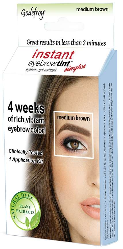 GODEFROY INST EYE TINT 1 APP KIT [M/BROWN]