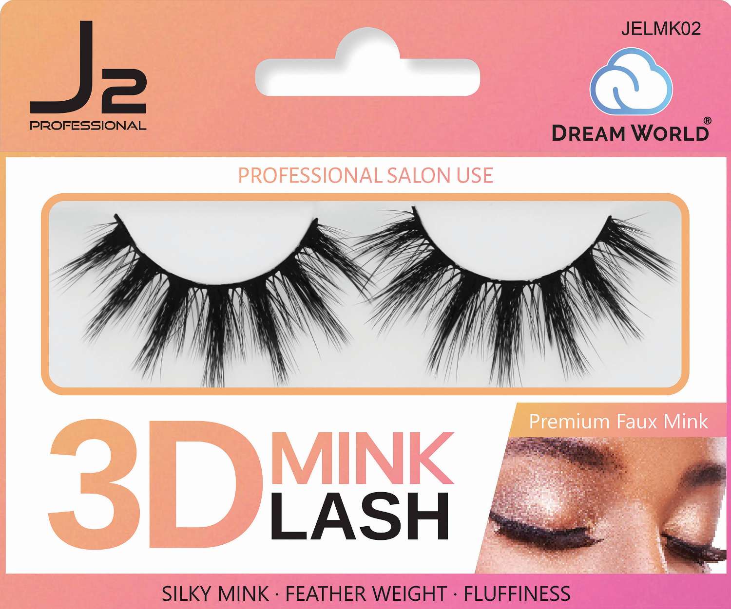 J2 EYELASH 3D MINK #02