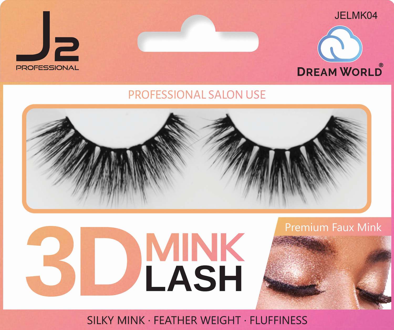 J2 EYELASH 3D MINK #04