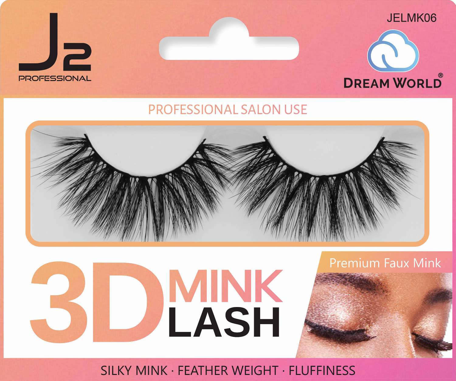 J2 EYELASH 3D MINK #06
