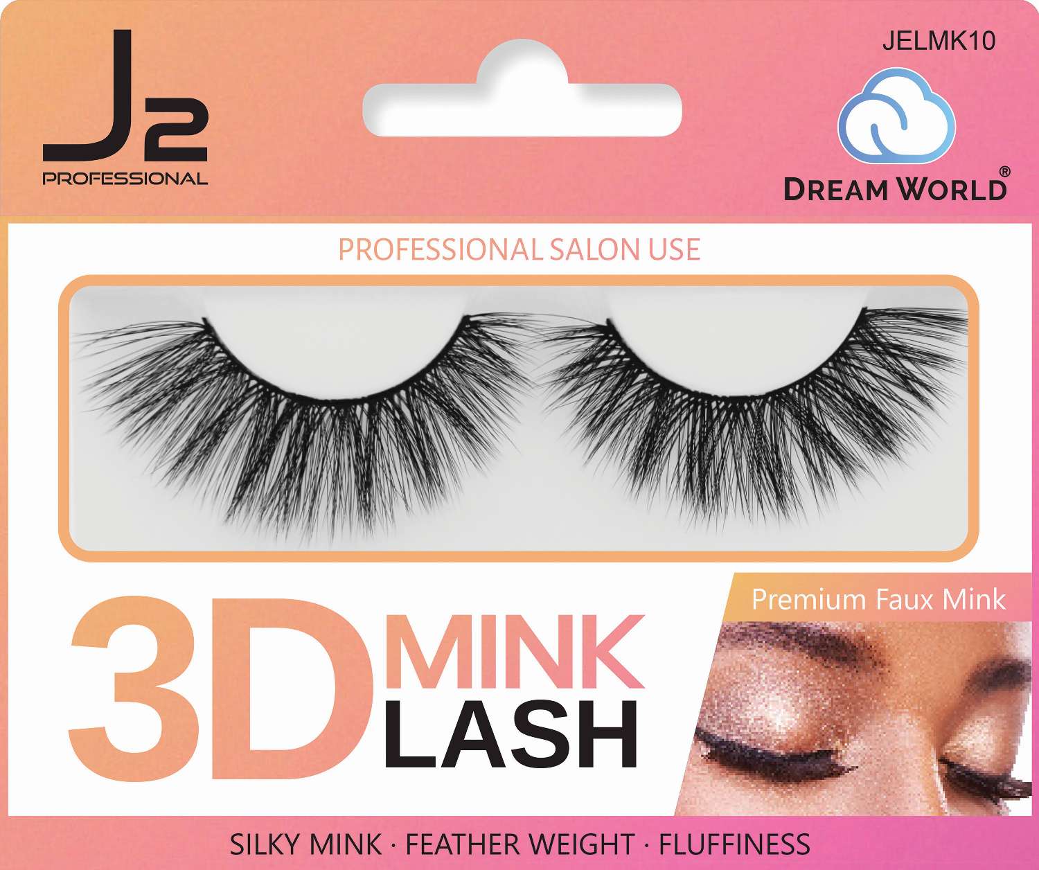 J2 EYELASH 3D MINK #10