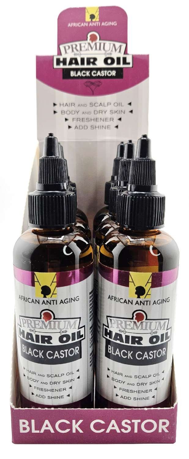 AAA PREMIUM HAIR OIL [BLACK CASTOR] 6/DP