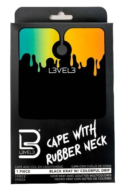 LEVEL3 PRO CAPE [BLACK W/ COLOR DRIP]