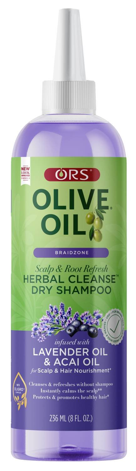 ORS BRAID ZONE HERBAL CLEANSE DRY SHMP 8 OZ