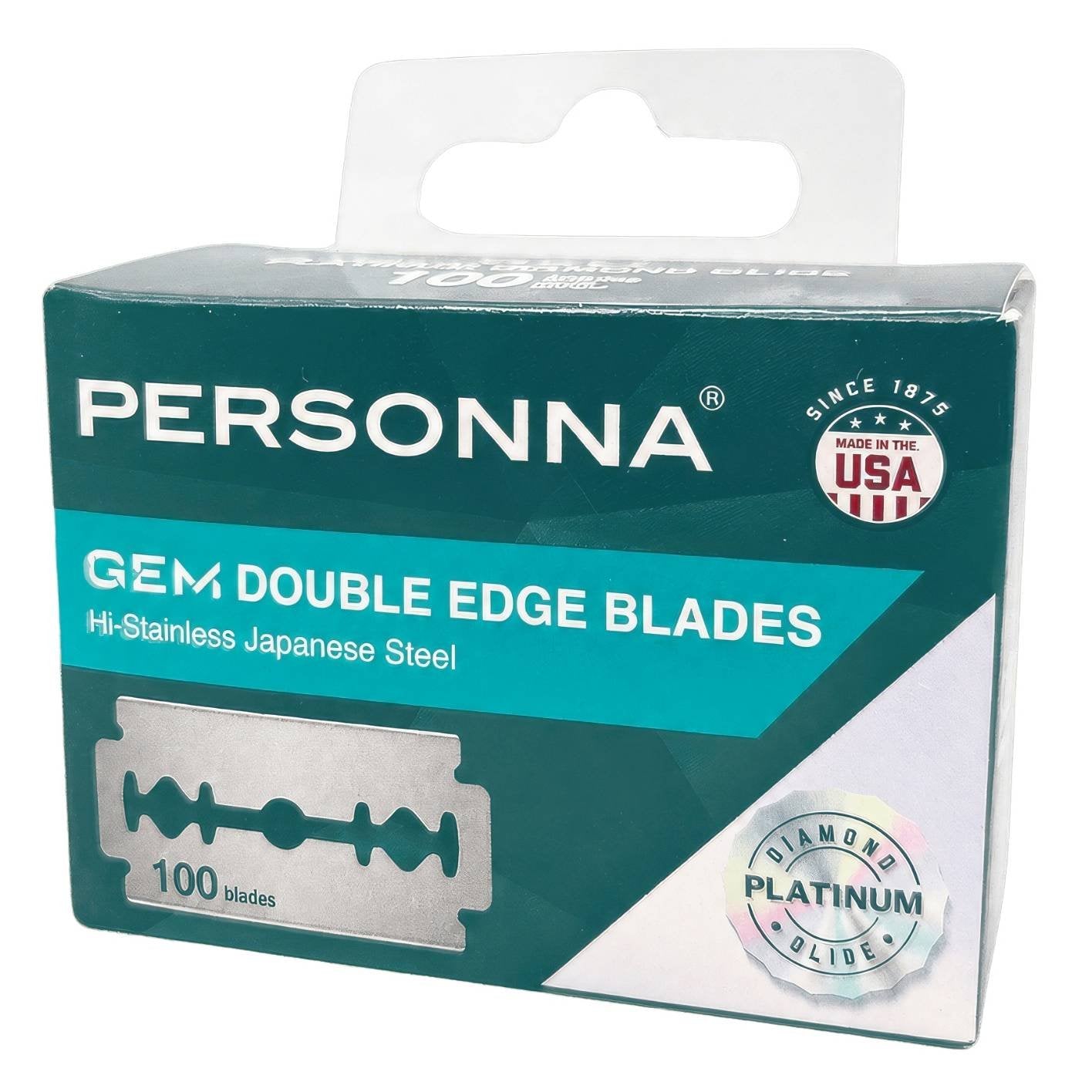 PERSONNA GEM DOUBLE EDGE BLADE 100PK