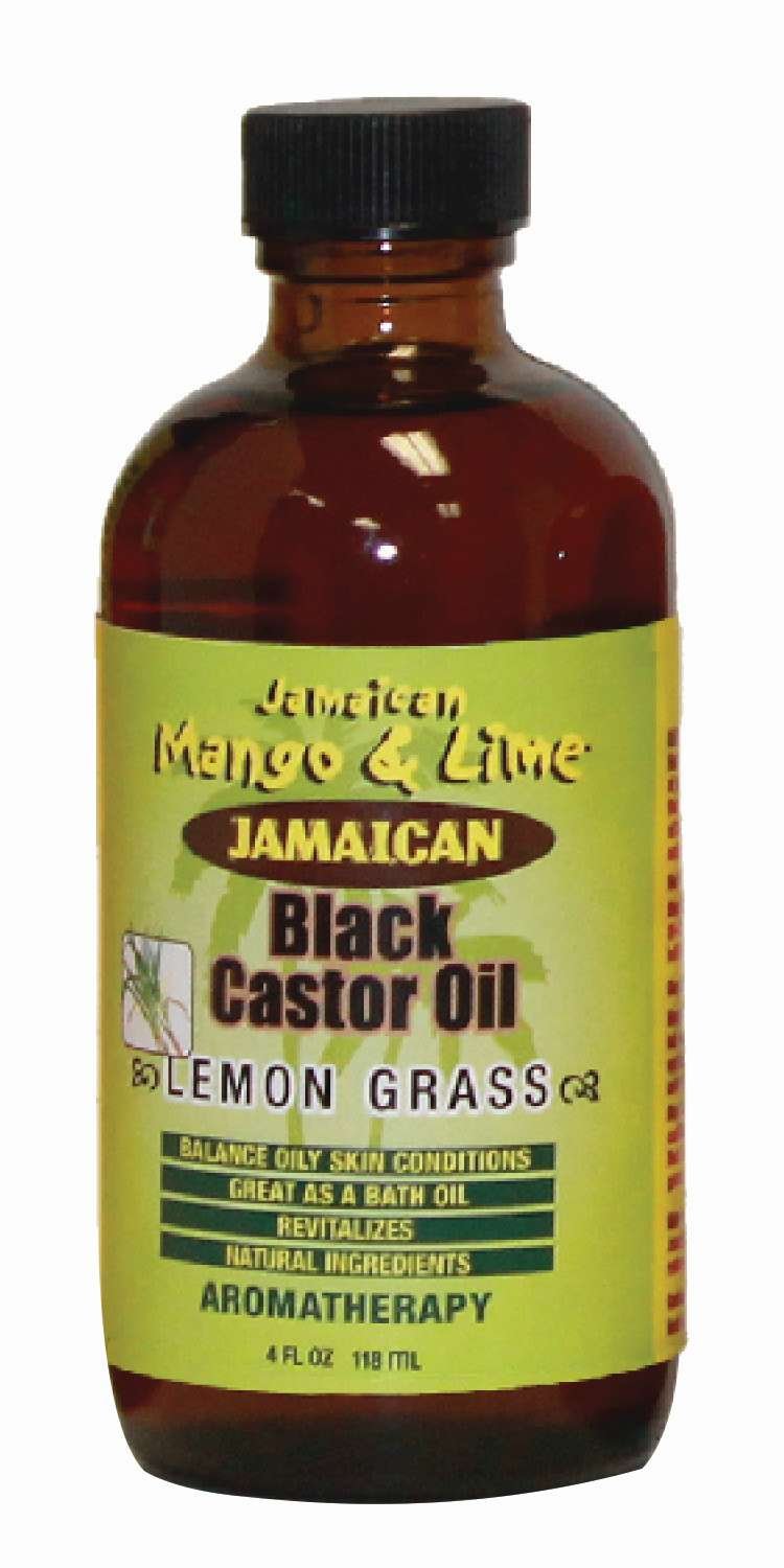JML BLACK CASTOR OIL LEMON GRASS 4 OZ
