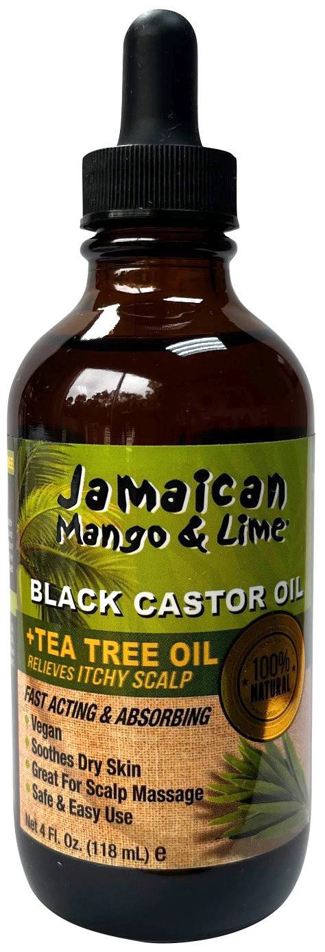 JML BLACK CASTOR OIL TEA TREE 4 OZ