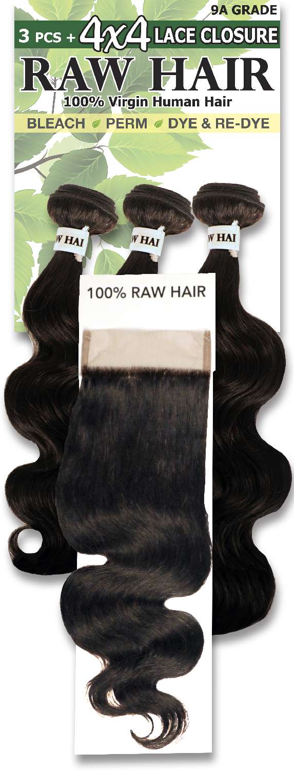 HH RAW HAIR 4PCS B/W #NAT