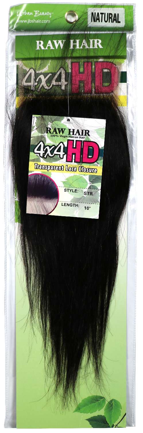 HH RAW HD CLOSURE STR #NAT