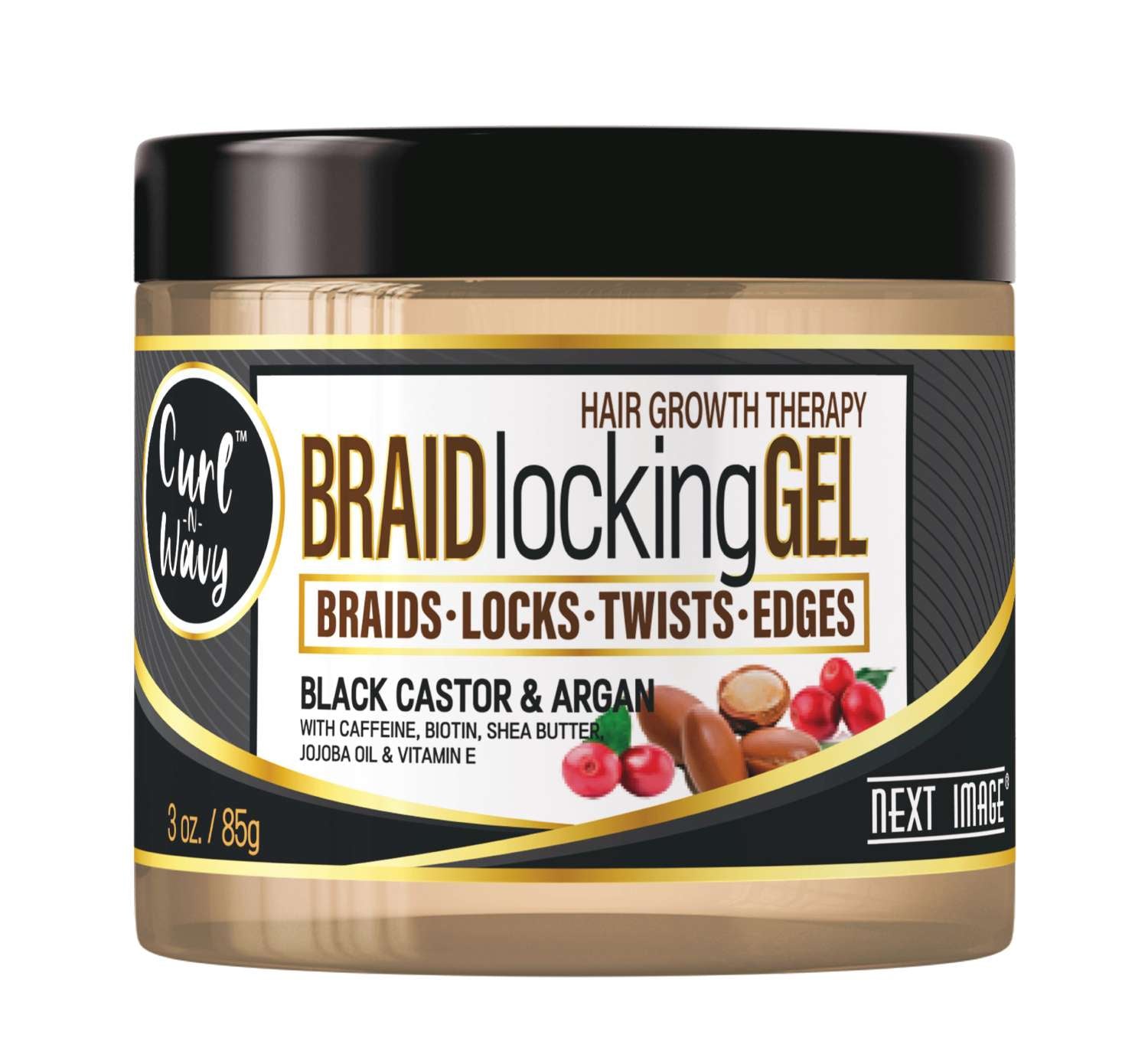 NEXT IMAGE BRAID GEL BLACK CASTOR 3 OZ