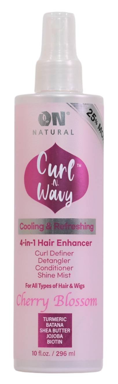 ON NAT CURL-N-WAVY 4IN1 HAIR E CHERRY BL 10 OZ