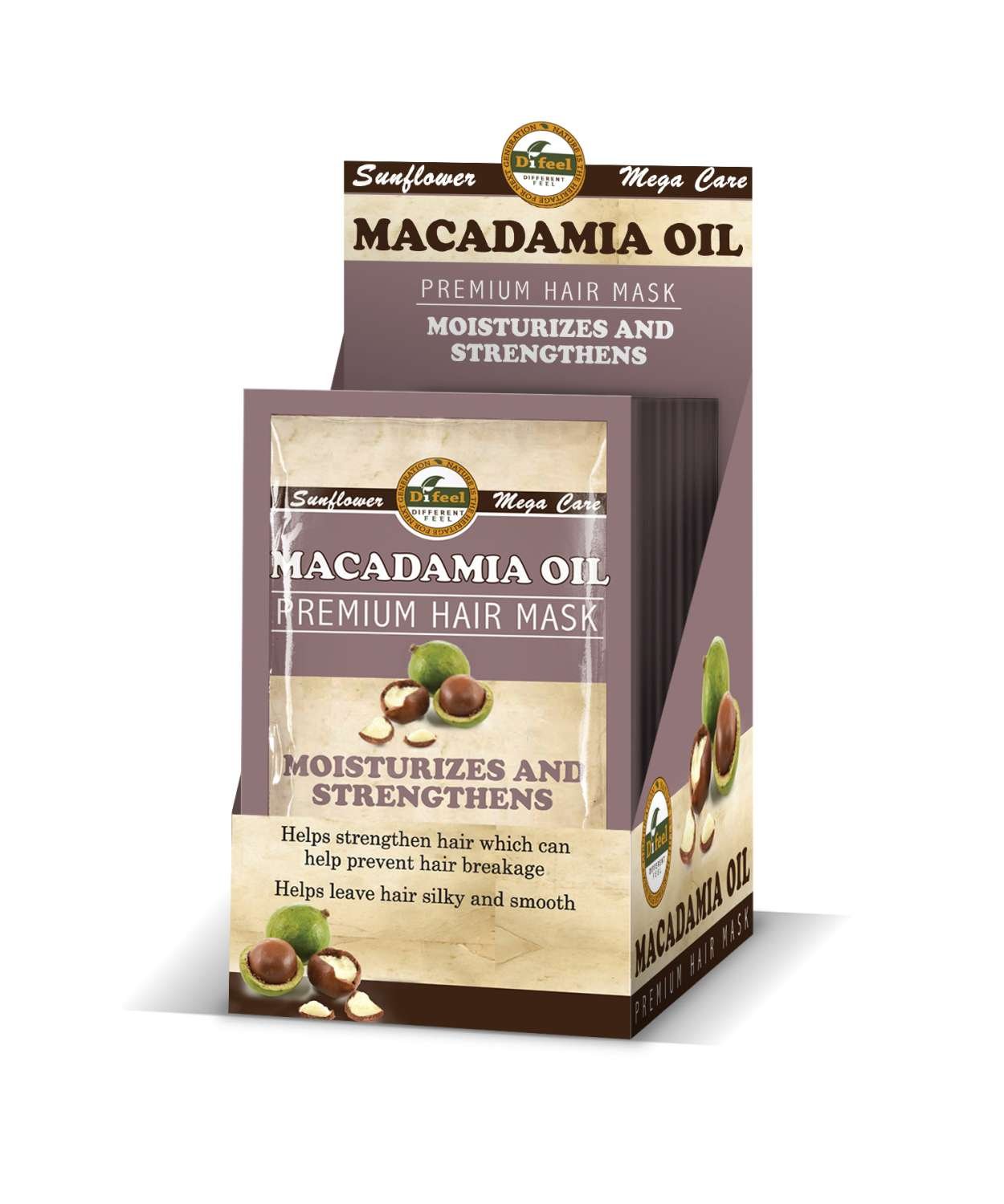 DIFEEL PCK MASK MACADAMIA 12/DP 1.75 OZ