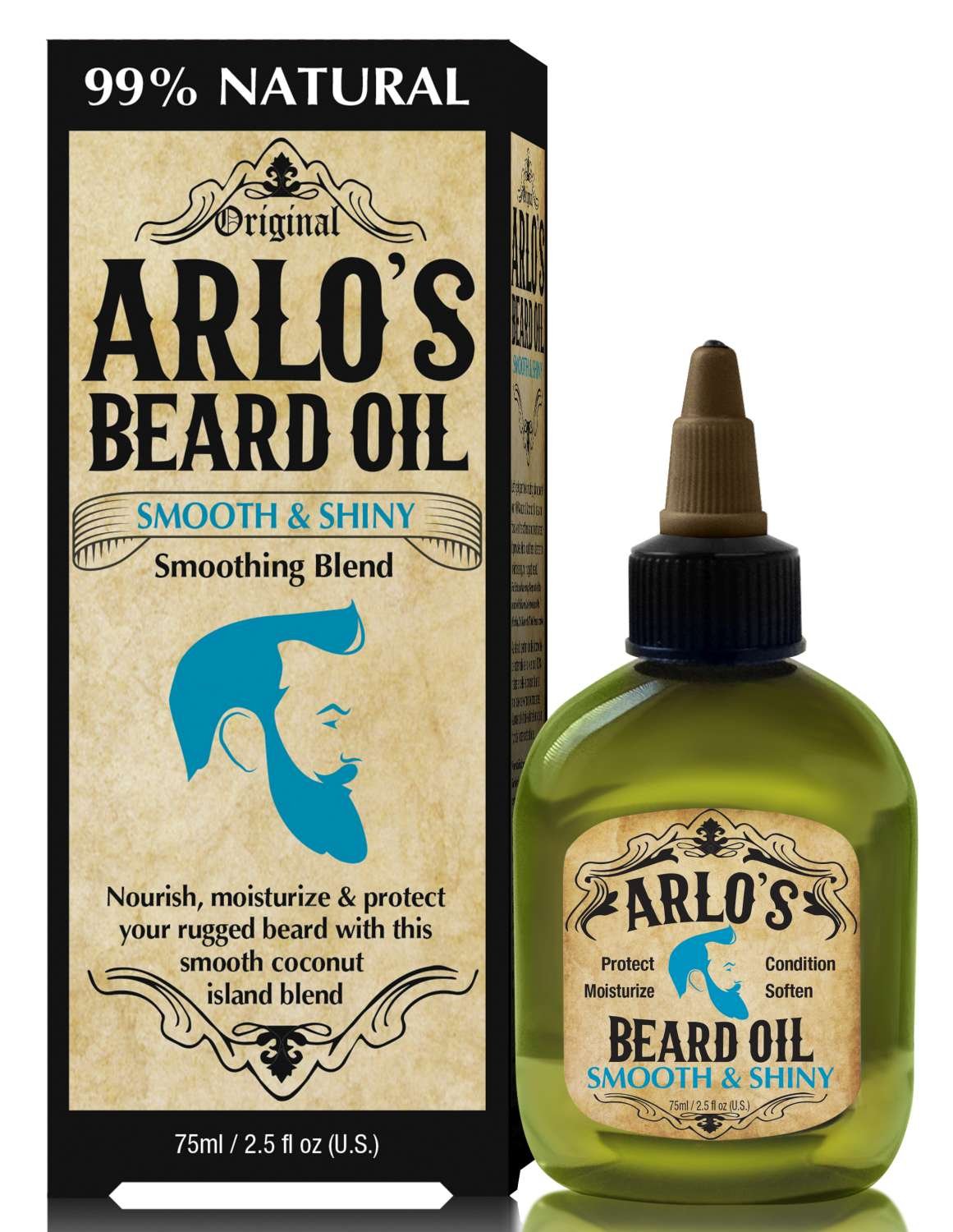 ARLO'S BEARD OIL SMOOTH/SHINY 2.5 OZ