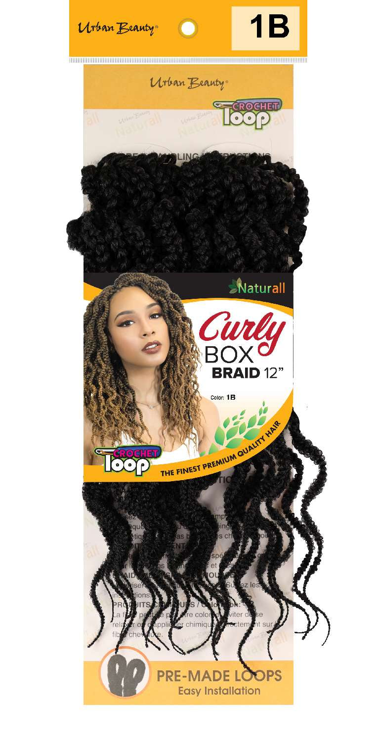 SYN BOX BRAID CURL 12-#1B