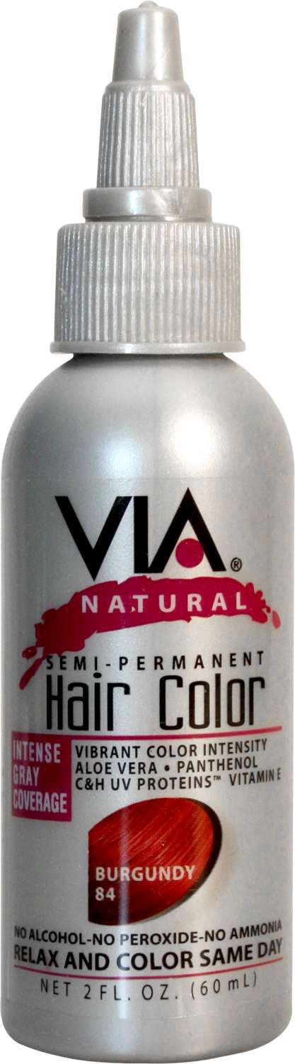 VIA NAT H/C  084 [BURGUNDY] 2 OZ