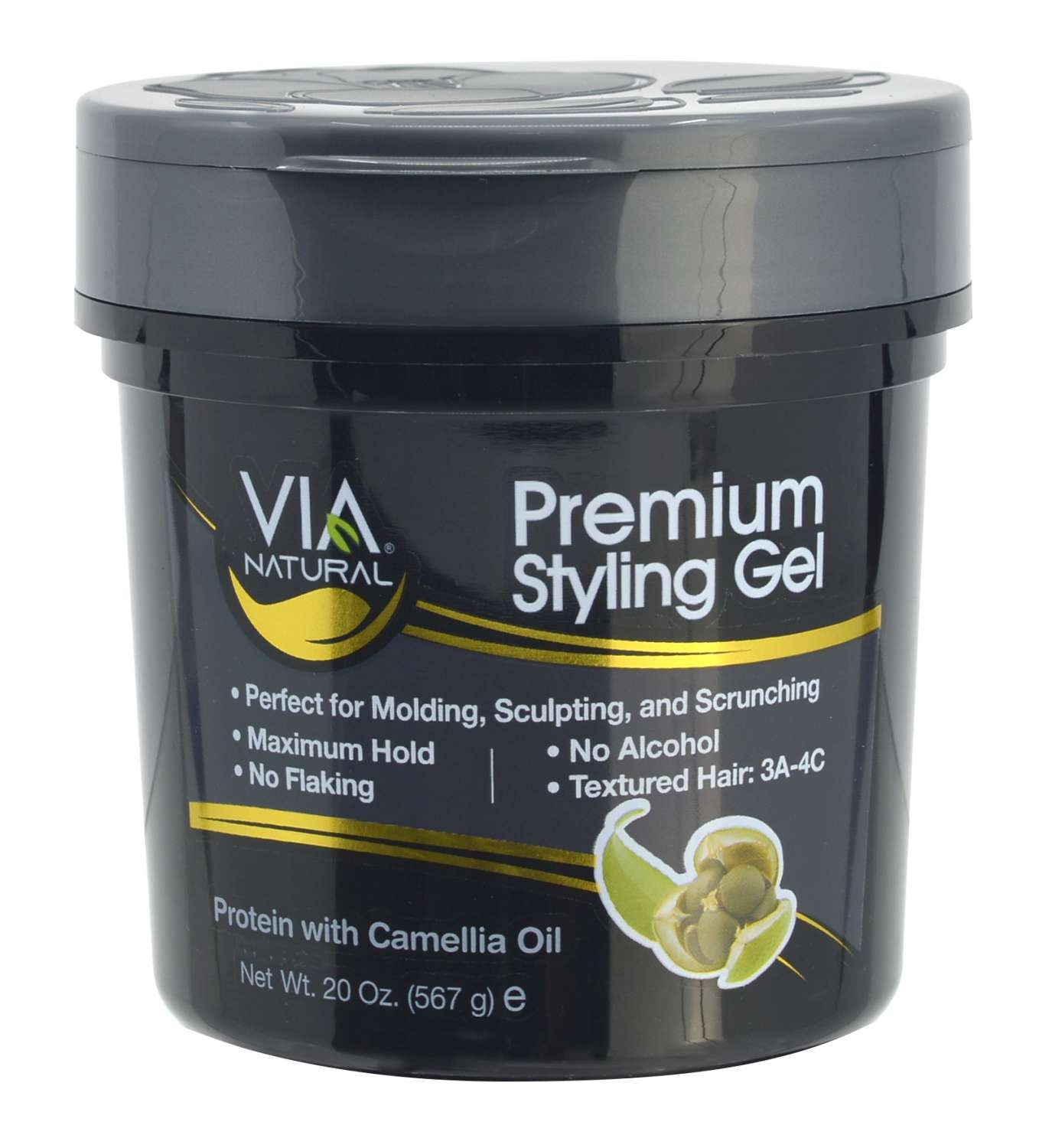 VIA PREM STYLING GEL PROTEIN CAMELLIA 20 OZ