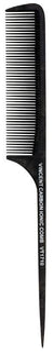 VINCENT COMB CARBON  RAT TAIL MED COARSE